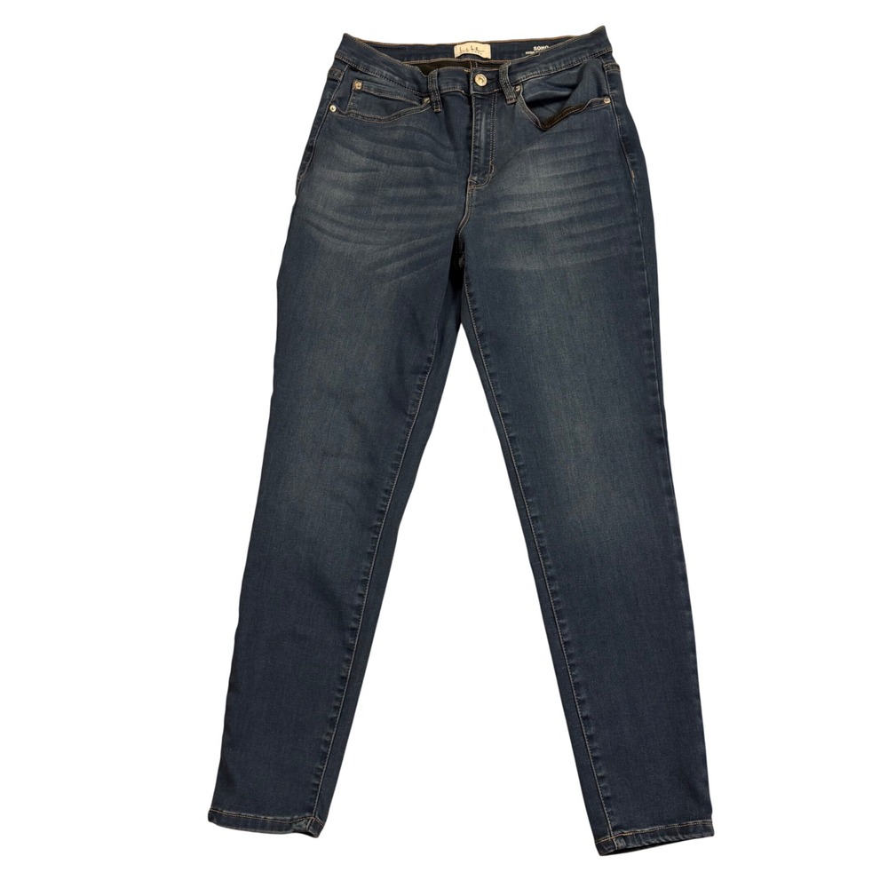 Nicole Miller New York Soho High Rise Skinny Jeans Dark Wash Womens 28x26.5